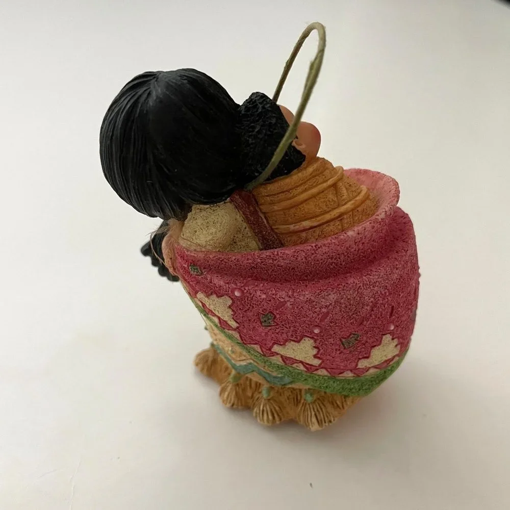 Vintage Enesco Friends of the Feather Figurines Karen Hahn Teepee Base Scenery